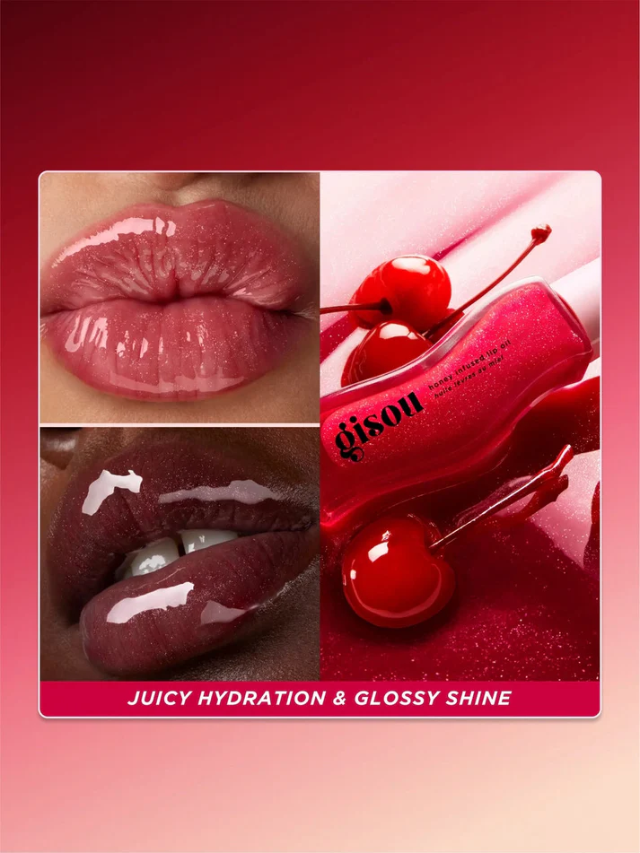 ( 2 pieces offer ) GISOU HONEY INFUSED LIP OIL